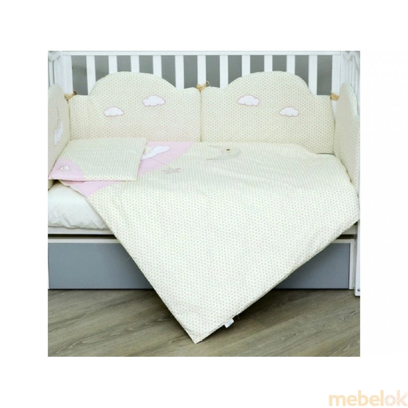 набір текстилю для дитячого ліжечка, коляски
