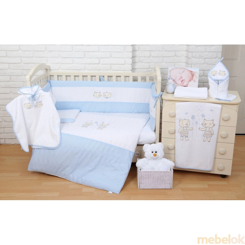 Постельное белье для новорожденного Veres Fairy Tale blue 6 единиц