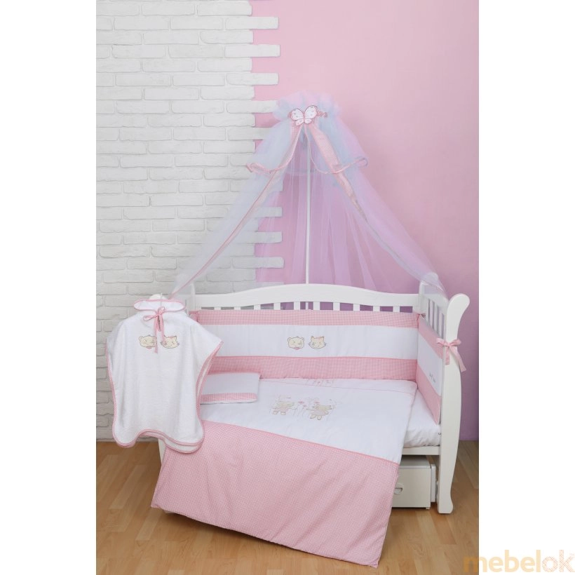 Постільна білизна для новонародженого Veres Fairy Tale pink 7 одиниць від фабрики Верес (Veres)