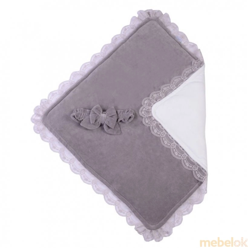 Конверт-одеяло Velour lace taup grey 80х80 от фабрики Верес (Veres)
