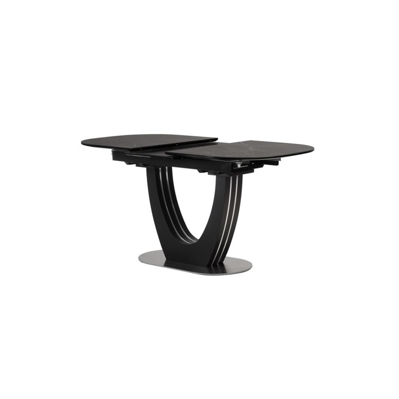 стіл з виглядом в обстановці (Стіл керамічний TML-866 неро маркіна)