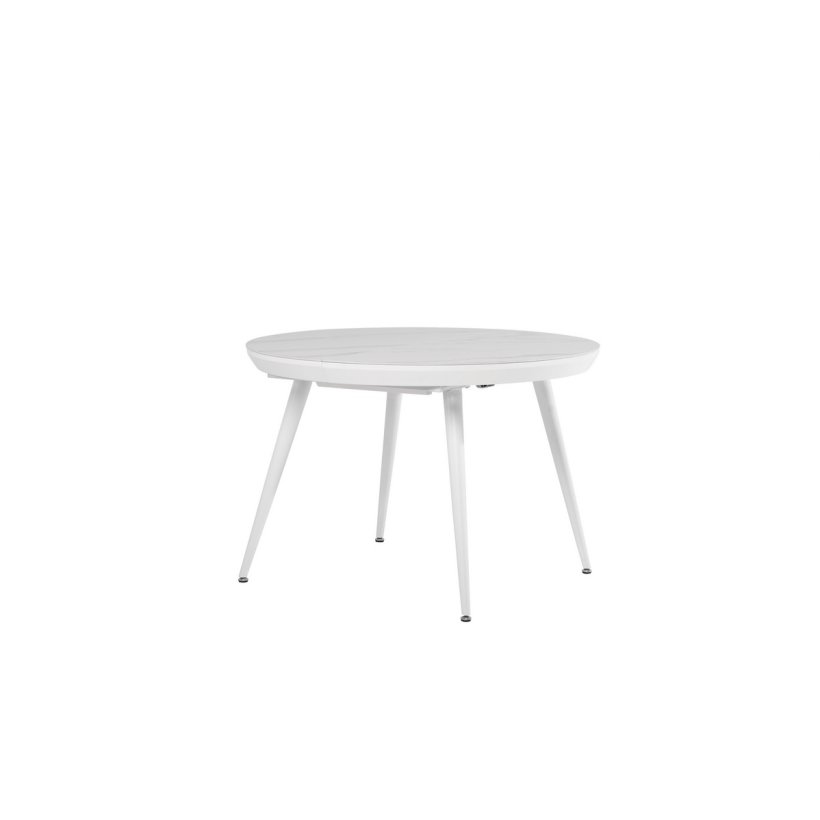 стіл з виглядом в обстановці (Стіл керамічний TML-875 білий мармур)
