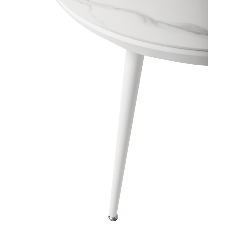 Стіл керамічний TML-875 білий мармур
