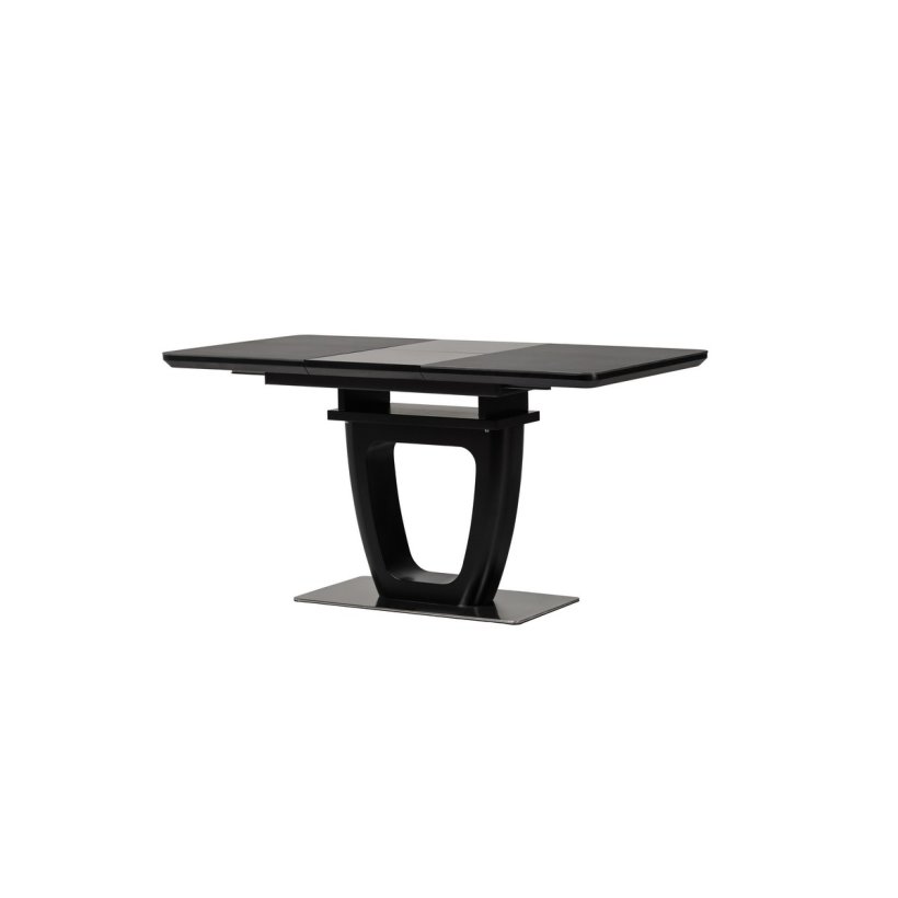 стол с видом в обстановке (Стол керамический TML-860-1 чёрный оникс)