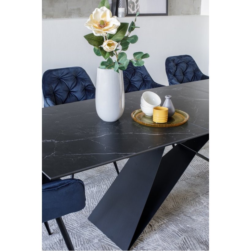 Стол обеденный Бруно TML-880 черный от фабрики Vetro Mebel (Ветро мебель)