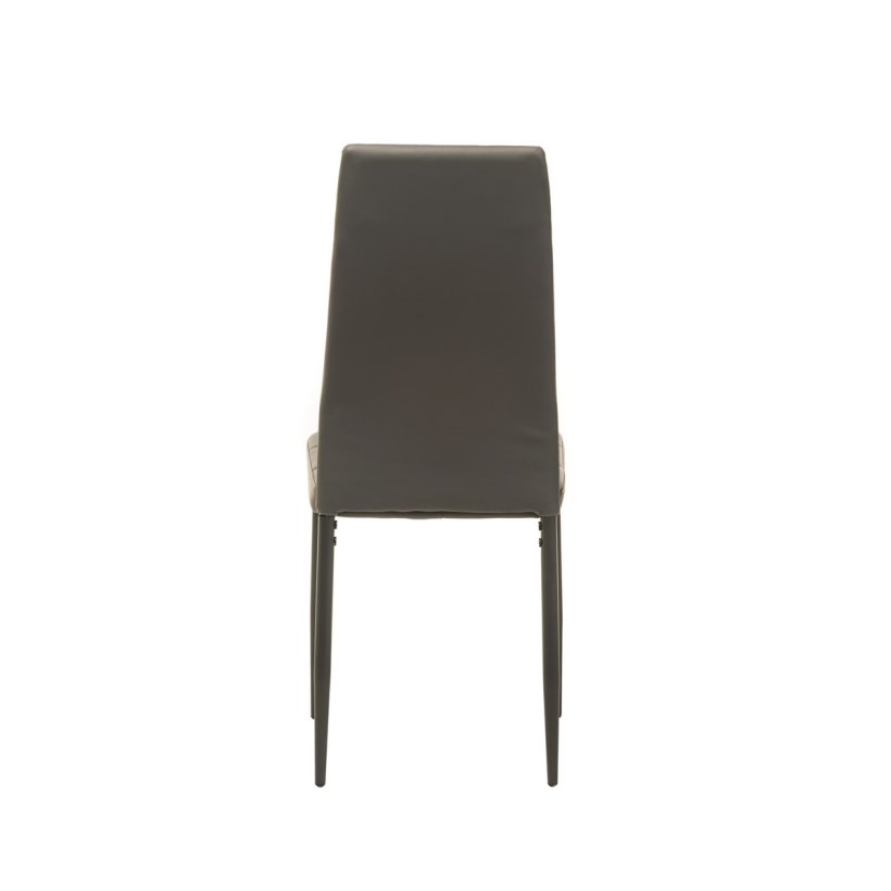 стул с видом в обстановке (Стул N-66-2 серый кожзам)