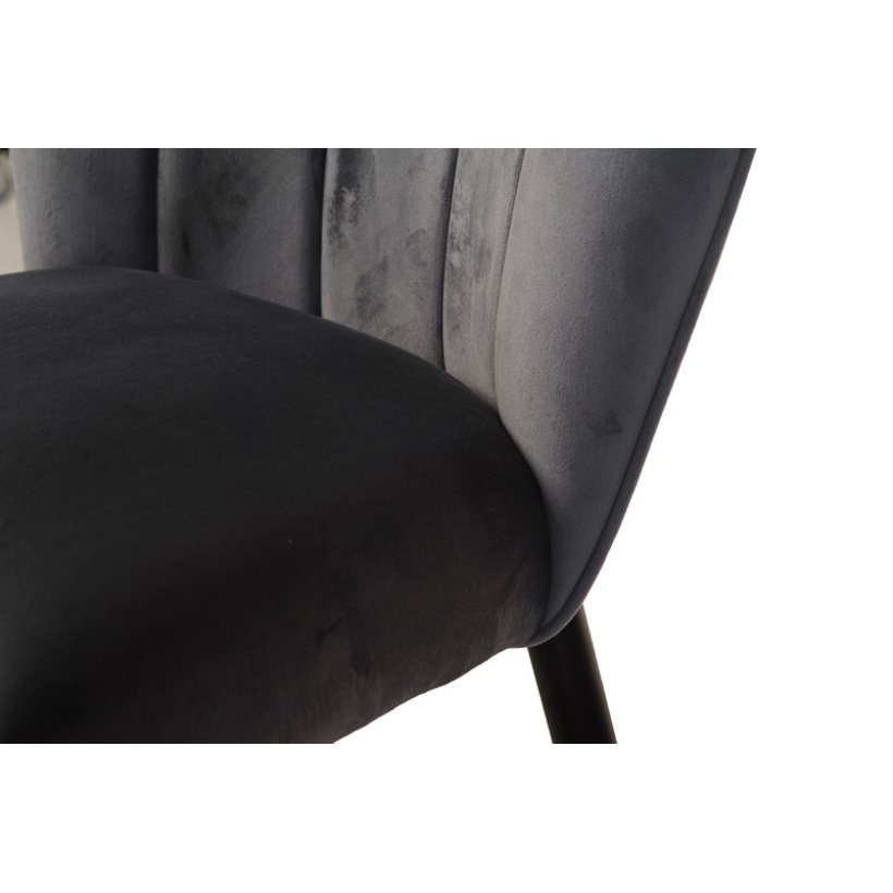 Напівбарний стілець B - 126 сірий вельвет