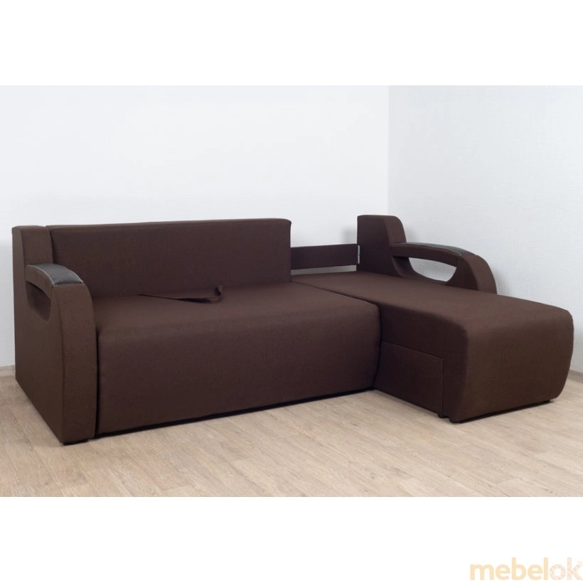 диван с видом в обстановке (Диван угловой Orange-Line Релакс 2 СSF43/LX12-SILBEZH)