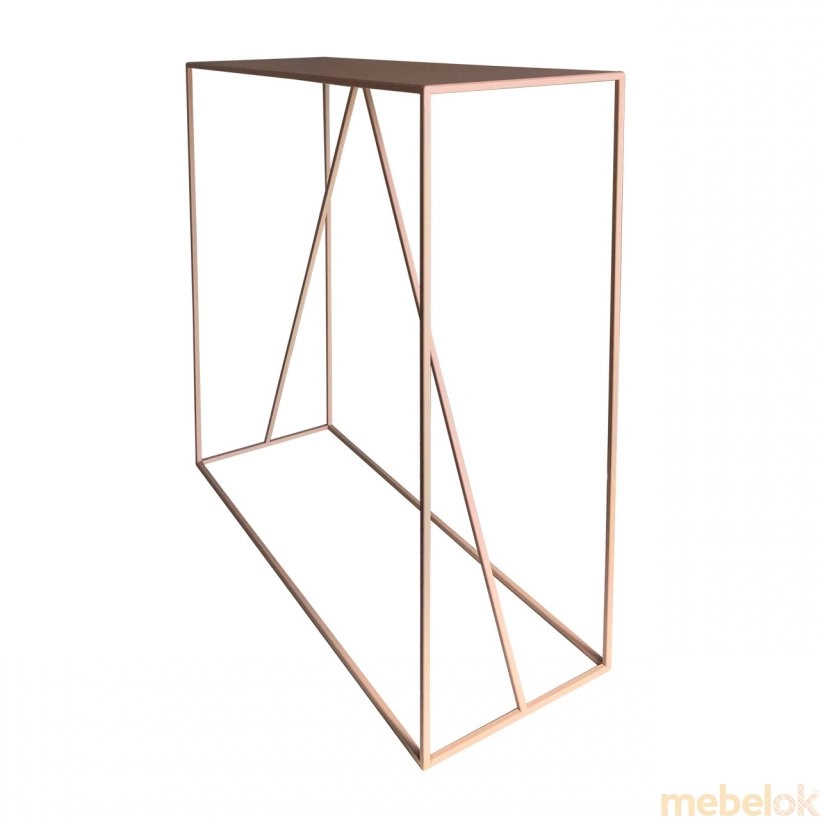 Консольный стол Cube розовый