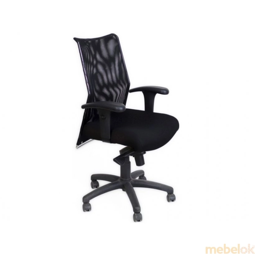 Кресло Спайдер 3213 спинка сетка/сидение ткань черный