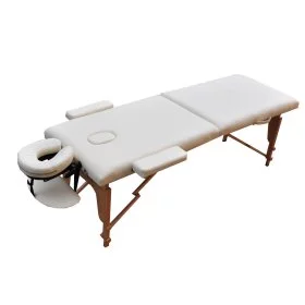 Масажний стіл дерев'яний ZET-1042 CREAM розмір L (195x70x61)