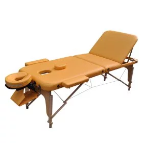 Масажний стіл дерев'яний ZET-1047 YELLOW розмір L (195x70x61)
