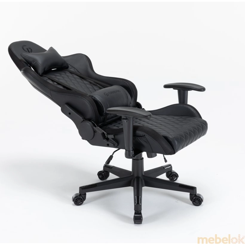стул с видом в обстановке (Кресло GamePro Hero RGB Black (GC-700/2-Black) черное)