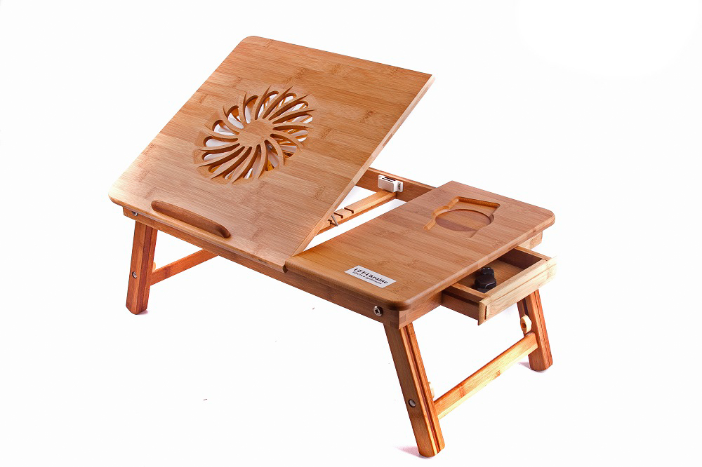 Бамбуковий столик для ноутбука