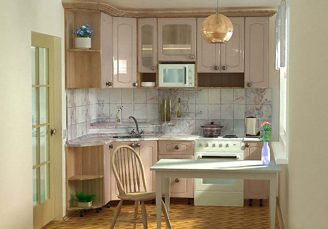 Дизайн кухонь в малосемейных кватирах (59 фото)
