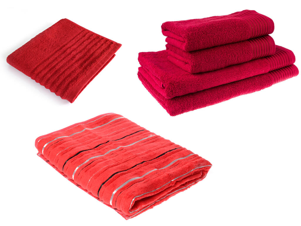 Полотенца красные